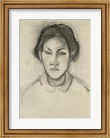 Framed Head of a Tahitian Woman