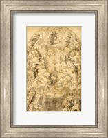 Framed Madonna and Child with Angels Bearing Symbols of the Passion