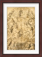 Framed Madonna and Child with Angels Bearing Symbols of the Passion
