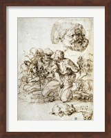 Framed Group of Shepherds, and Other Studies