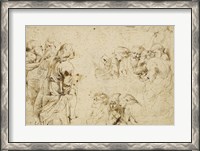 Framed Three Groups of Apostles in a Last Supper