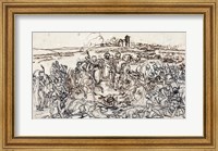 Framed Napoleon at the Battlefield of Eylau