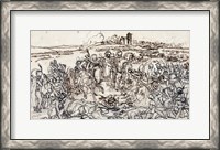 Framed Napoleon at the Battlefield of Eylau