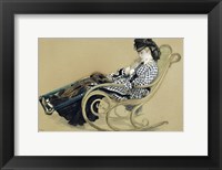 Framed Young Woman in a Rocking Chair, study for the The Last Evening