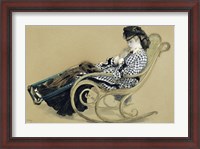 Framed Young Woman in a Rocking Chair, study for the The Last Evening