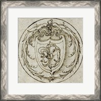 Framed Design for an Ornament or Signet Ring with the Arms of Lazarus Spengler