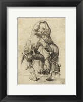 Framed Dancing Peasant Couple