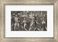 Framed Triumphal Procession of Roman Soldiers Carrying a Model of a City
