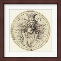 Framed Design for a Bookplate or a Glass Etching