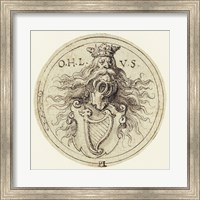 Framed Design for a Bookplate or a Glass Etching