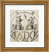 Framed Stained-Glass Design for a Married Couple