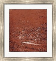 Framed Mountain Landscape with an Imaginary City