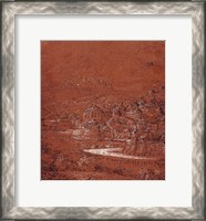 Framed Mountain Landscape with an Imaginary City