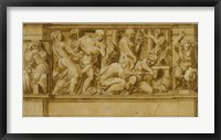 Framed Design for a Frieze with Worshippers Bringing Sacrificial Offerings