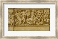 Framed Design for a Frieze with Worshippers Bringing Sacrificial Offerings