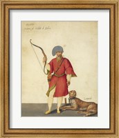 Framed Azappo Archer with a Cheetah