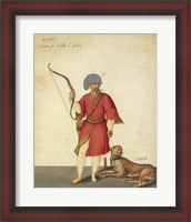 Framed Azappo Archer with a Cheetah