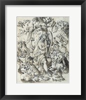 Framed Orpheus Charming the Animals