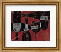 Framed Wine Selection III Red