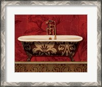 Framed 'Royal Red Bath I' border=