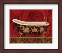 Framed Royal Red Bath II