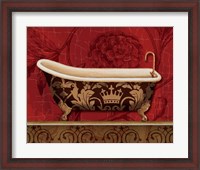Framed Royal Red Bath II