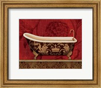 Framed Royal Red Bath II