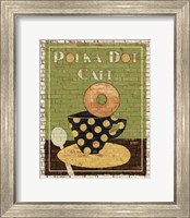 Framed 'Polka Dot Cafe' border=