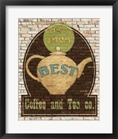 Framed Best Coffee and Tea