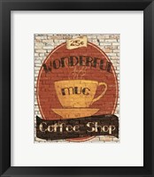Framed 'Wonderful Coffee Shop' border=