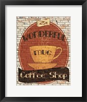 Framed 'Wonderful Coffee Shop' border=
