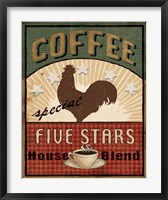 Framed Coffee Blend Label III