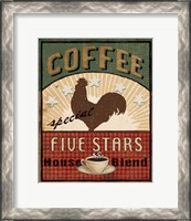 Framed Coffee Blend Label III