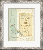 Framed 'Secret Garden I' border=