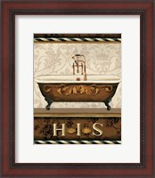 Framed 'Bourgoisie Bath I' border=