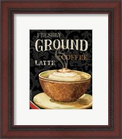 Framed 'Today's Coffee II' border=