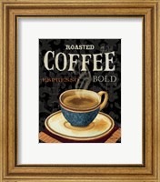 Framed 'Today's Coffee IV' border=