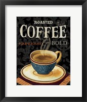 Framed 'Today's Coffee IV' border=