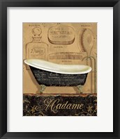 Framed 'Bain de Madame' border=