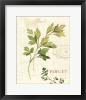 Framed 'Aromatique I' border=