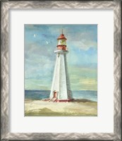 Framed 'Lighthouse III' border=