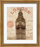 Framed Letter from London