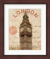 Framed Letter from London