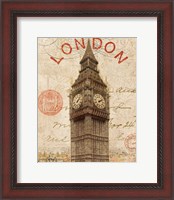 Framed Letter from London