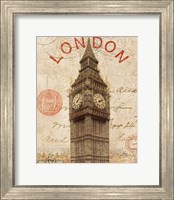 Framed Letter from London