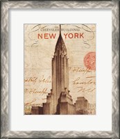 Framed 'Letter from New York' border=