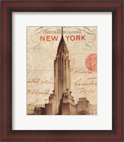 Framed 'Letter from New York' border=