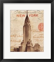 Framed 'Letter from New York' border=