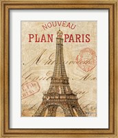 Framed Letter from Paris