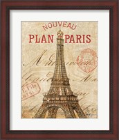 Framed Letter from Paris